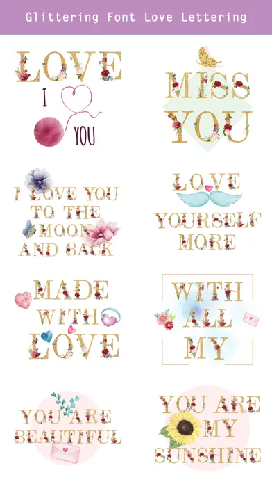Valentine's Day Love Lettering應用截圖