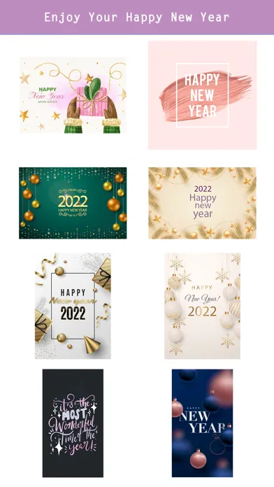 2022 - Happy New Year Stickers سکرین شاٹس