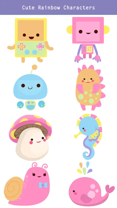 Rainbow Animal Stickers Screenshots