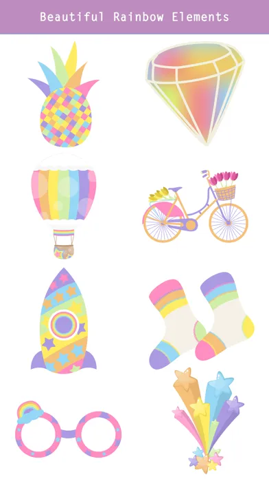 Rainbow Animal Stickers Screenshots
