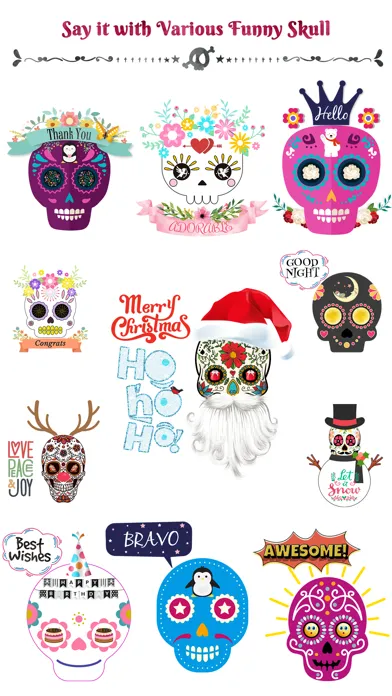 Animated Funny Skull Emoji Screenshots