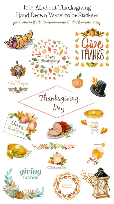 Thanksgiving Watercolor Set应用截图
