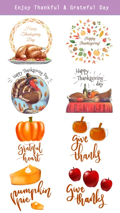 Thanksgiving Watercolor Set应用截图