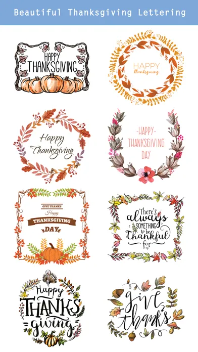 Thanksgiving Watercolor Set应用截图
