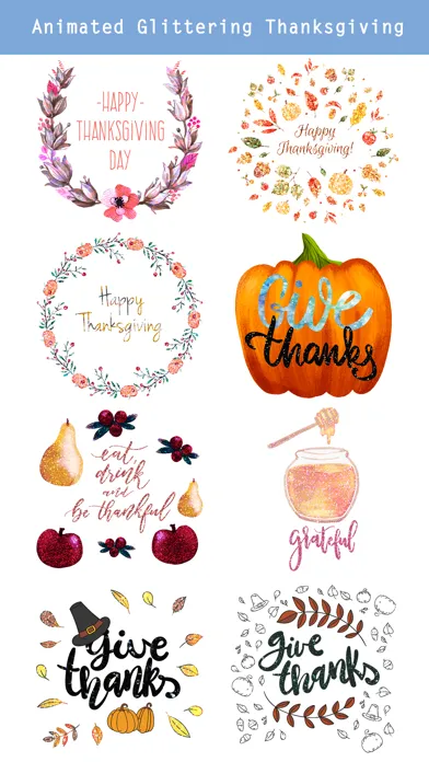 Capturas de tela do Glittering Thanksgiving