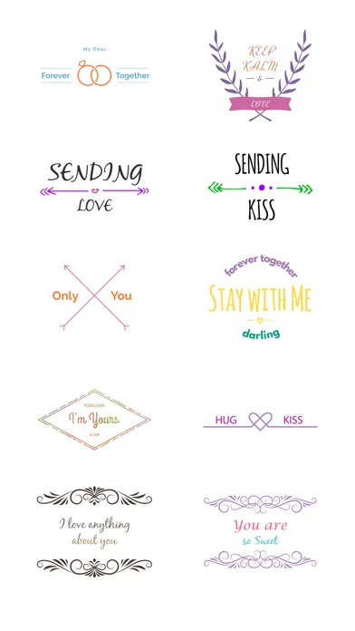 Capturas de pantalla de Love Typo - Animated Stickers