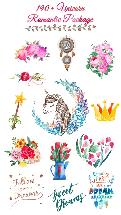 Capturas de pantalla de Unicorn Collection & Quotes