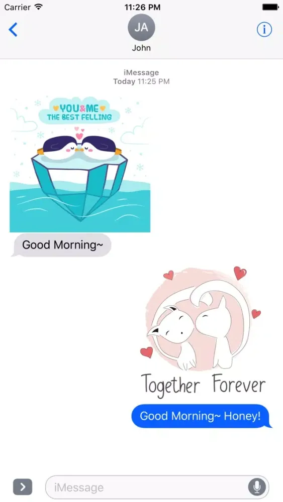 Love Quotes with Lovely & Cute Animal Couple Pack スクリーンショット