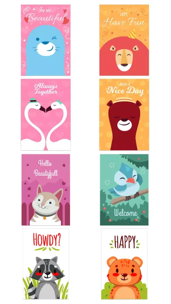 Capturas de tela do Happy Talk by Cute & Lovely Animal Characters