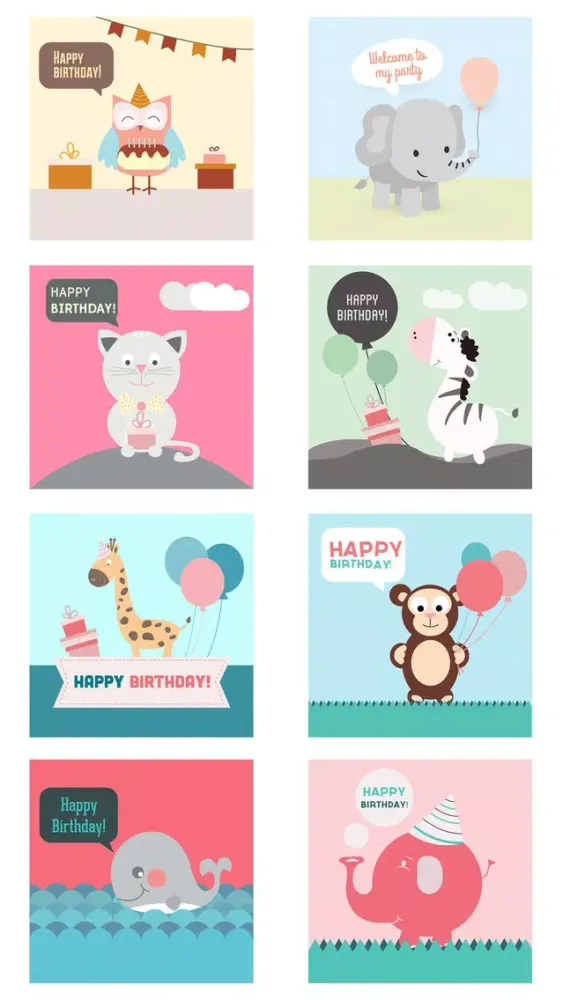 Скриншоты Birthday Card - Best Wishes with Cute Animals