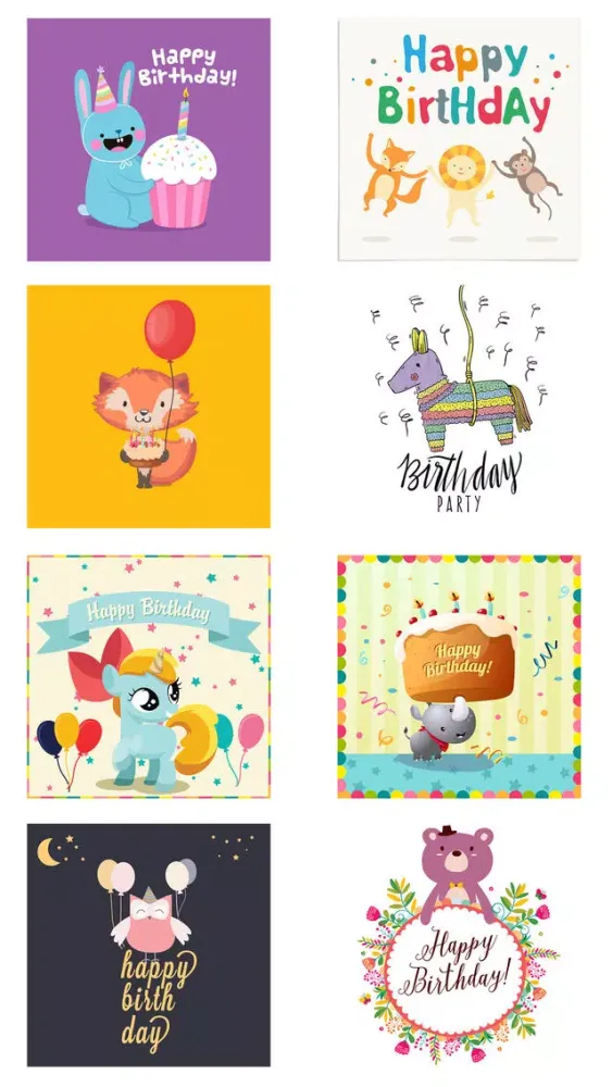 Скриншоты Birthday Card - Best Wishes with Cute Animals