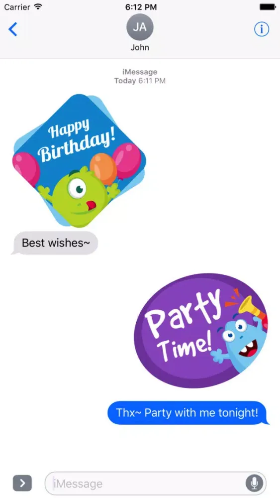 Birthdaye Card - Best Wishes with Cute Monsters سکرین شاٹس