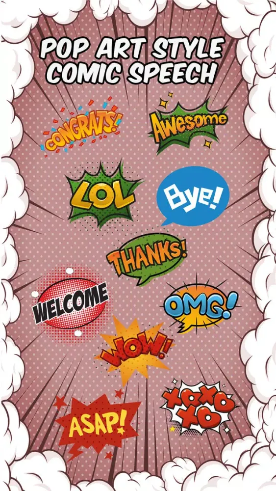 Pop Art Comic Speech Bubbles Screenshots