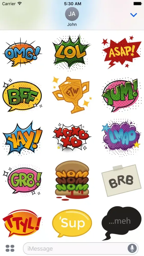Pop Art Comic Speech Bubbles Screenshots