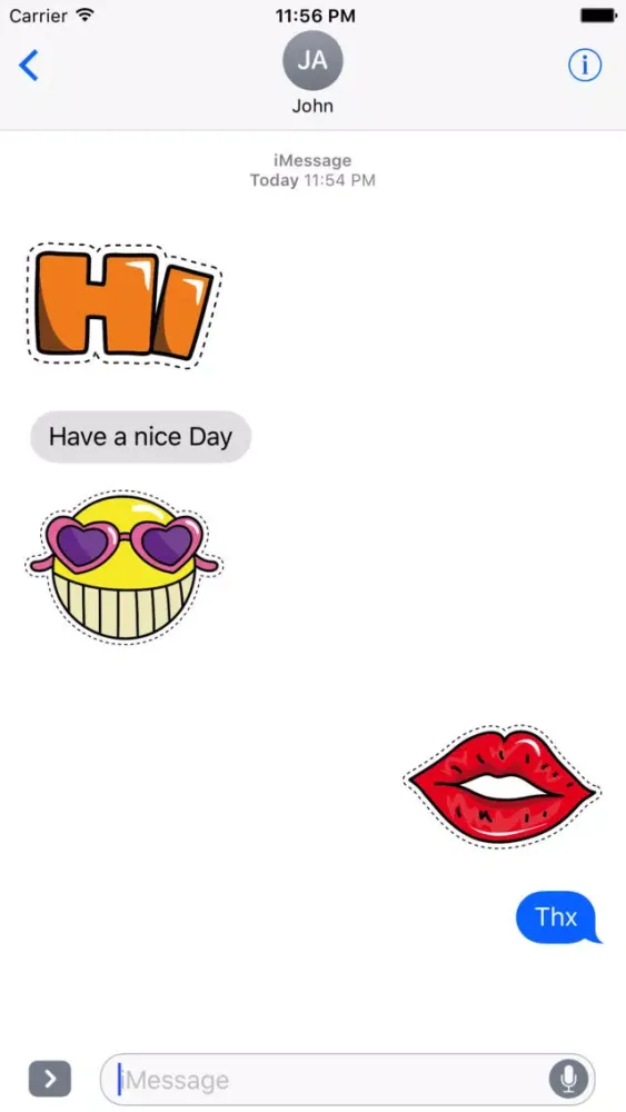 ภาพหน้าจอของ Fancy Pack - 90+ Beautiful Stickers