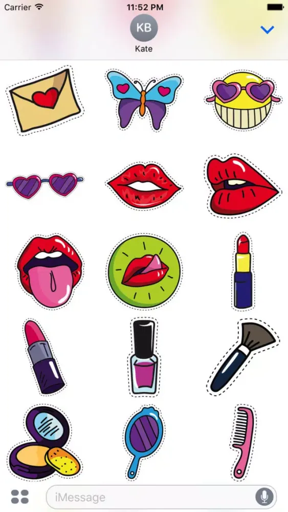 ภาพหน้าจอของ Fancy Pack - 90+ Beautiful Stickers