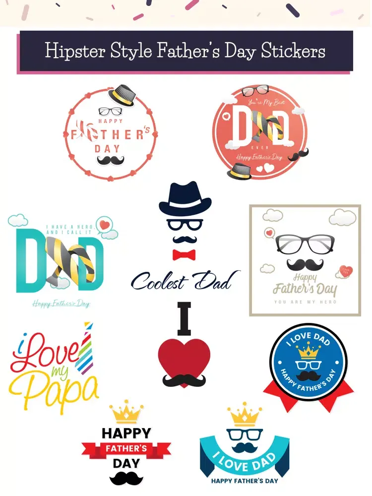 Hipster Happy Father's Day iPad  Ekran Görüntüleri