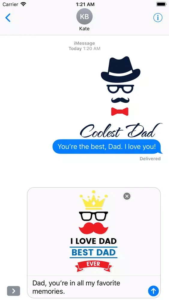 Hipster Happy Father's Day Ekran Görüntüleri