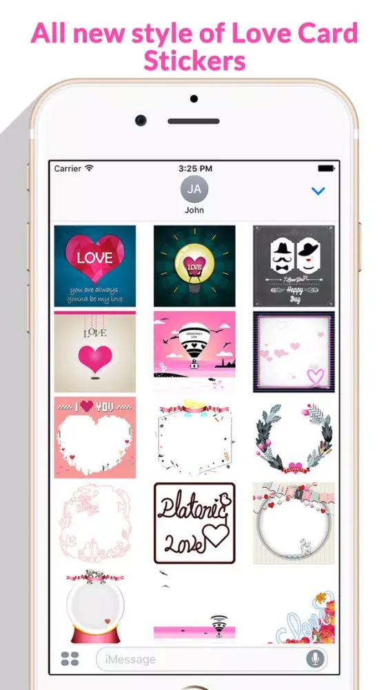 Captures d'écran de Love Card - Beautiful Lovely Card Stickers
