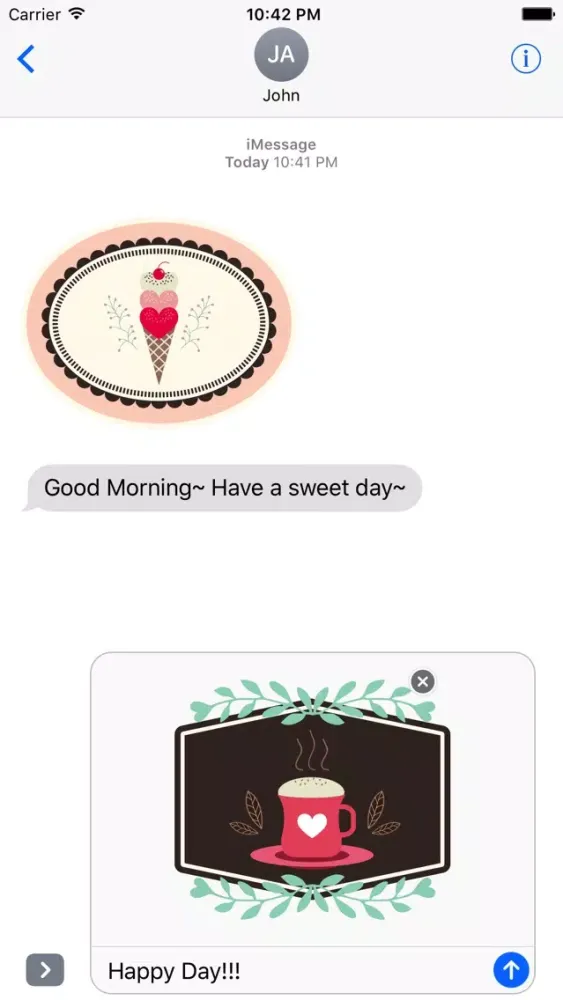 Lovely & Sweet Stickers Pack Screenshots