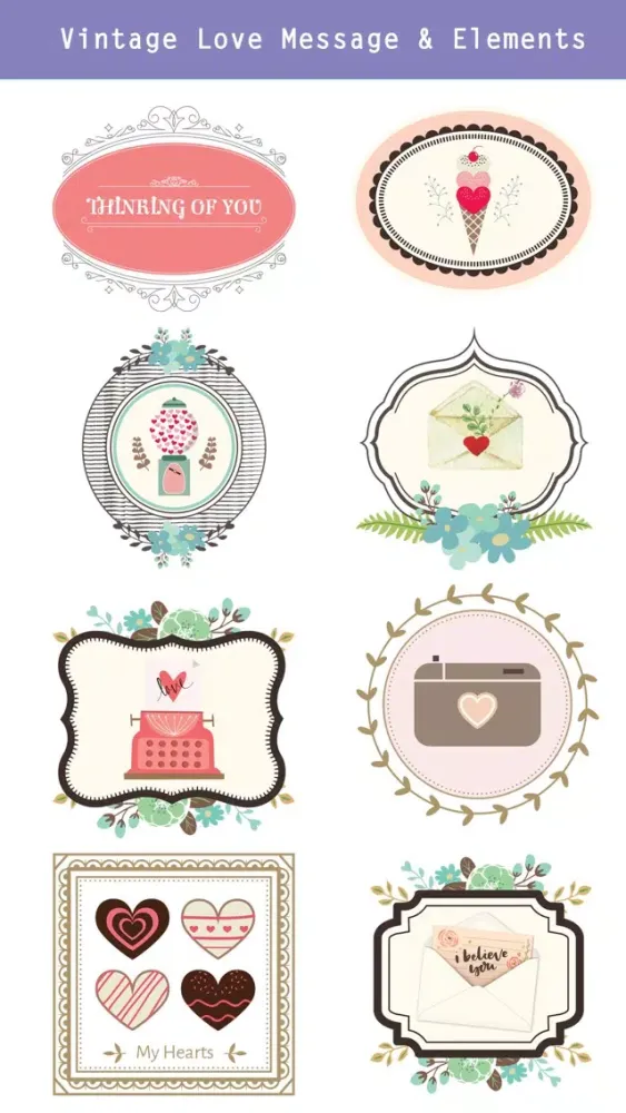 Lovely & Sweet Stickers Pack Screenshots