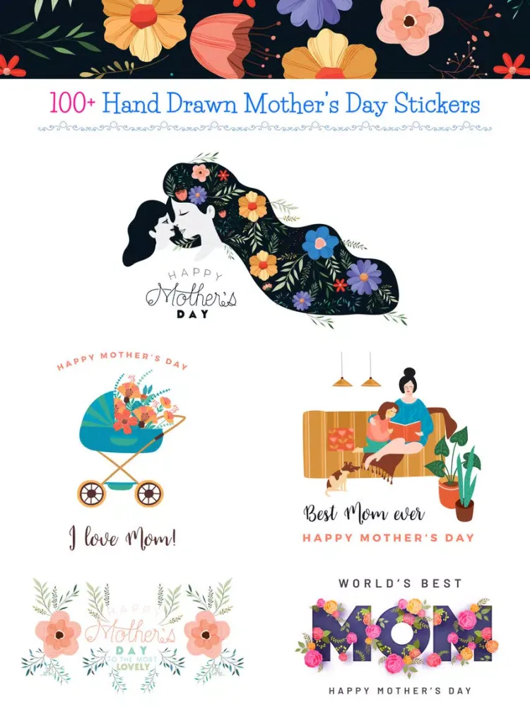 Capturas de tela do Happy Mother's Day -Hand Drawn iPad 