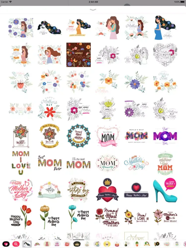 Capturas de tela do Happy Mother's Day -Hand Drawn iPad 