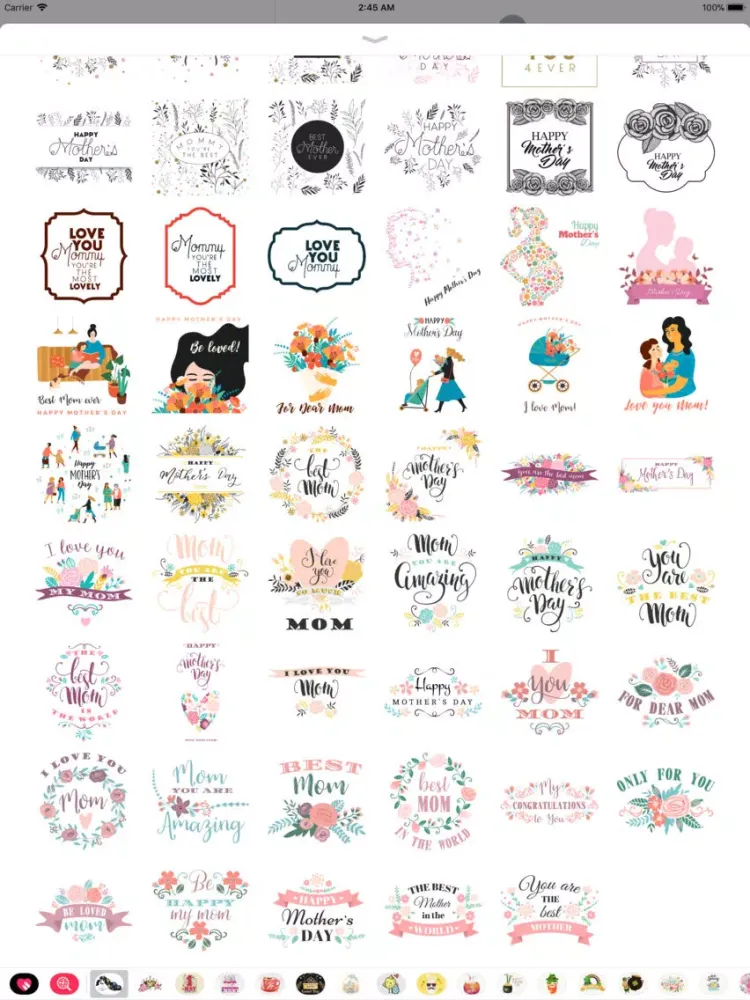 Capturas de tela do Happy Mother's Day -Hand Drawn iPad 