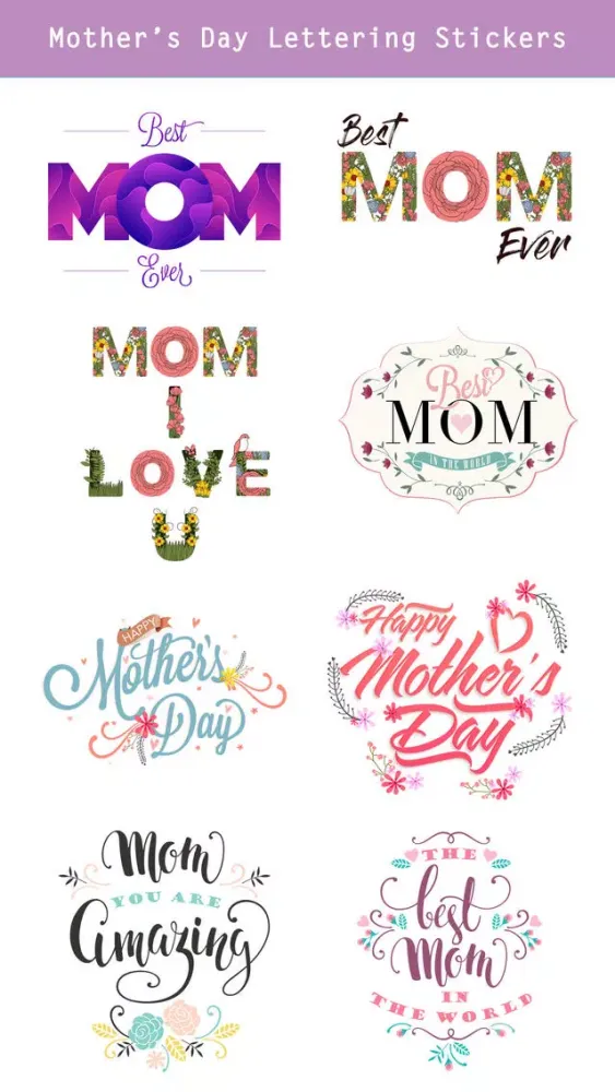 Capturas de tela do Happy Mother's Day -Hand Drawn
