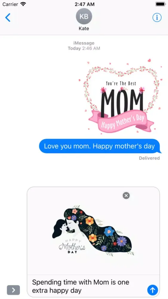 Capturas de tela do Happy Mother's Day -Hand Drawn