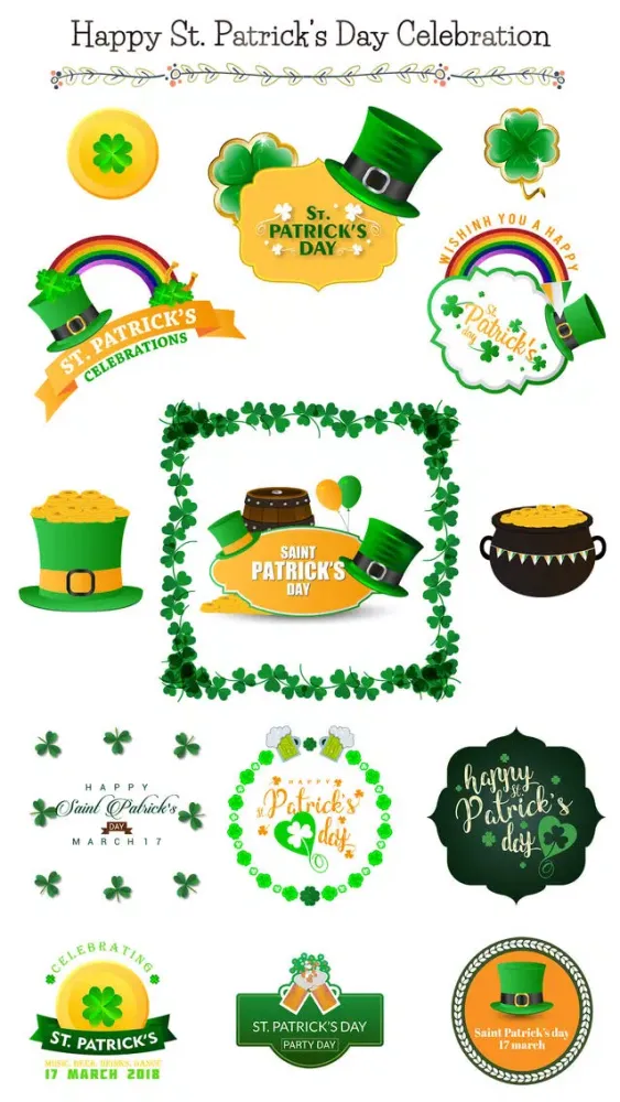 Tangkapan layar St.Patrick's Day Sticker