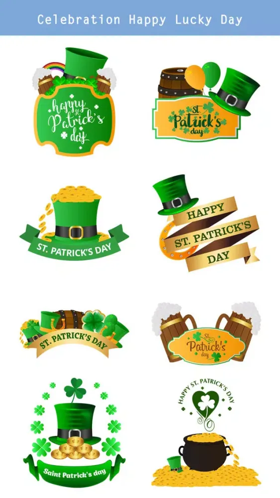 Tangkapan layar St.Patrick's Day Sticker