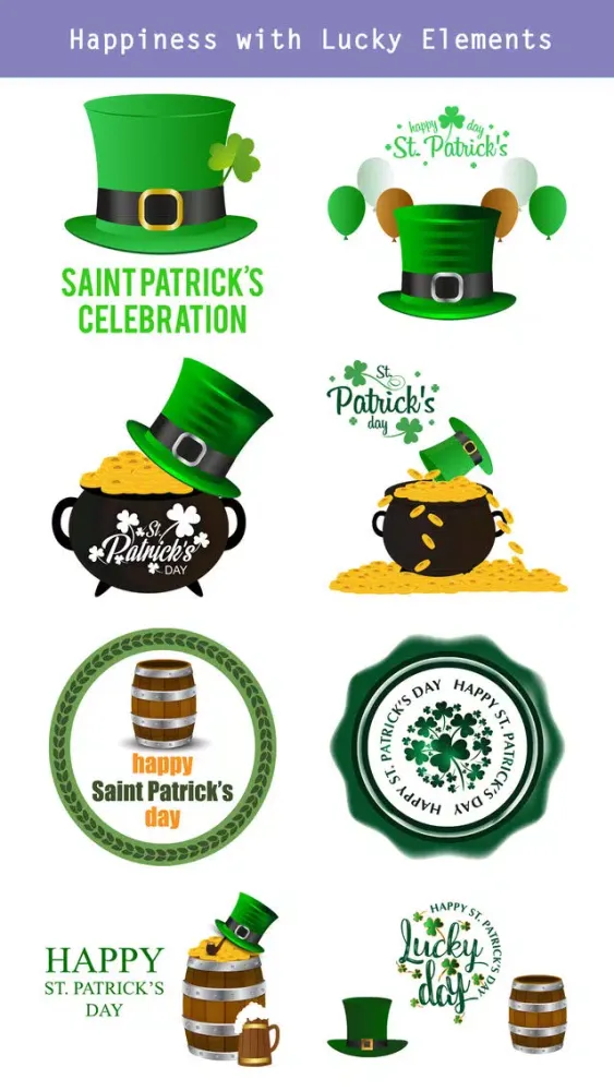 Tangkapan layar St.Patrick's Day Sticker