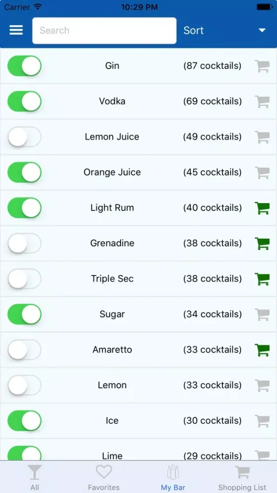 Capturas de tela do Cocktail Pro - Drink Recipes