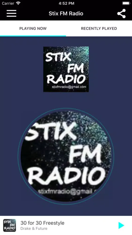 Zrzuty ekranu Stix FM Radio