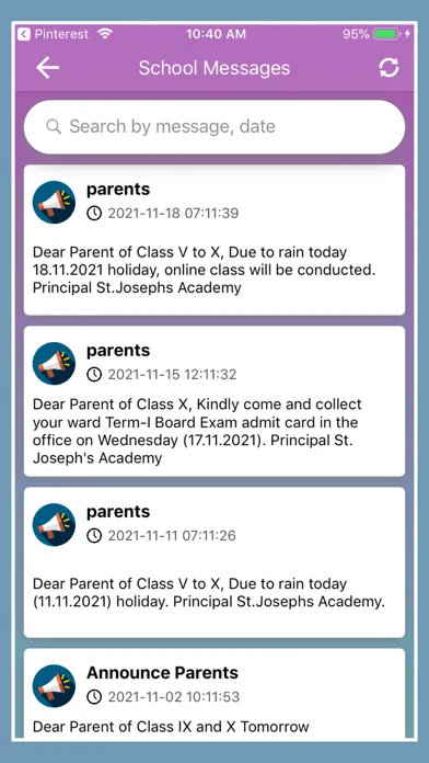 Screenshot di St Joseph's Academy CBSE Hosur