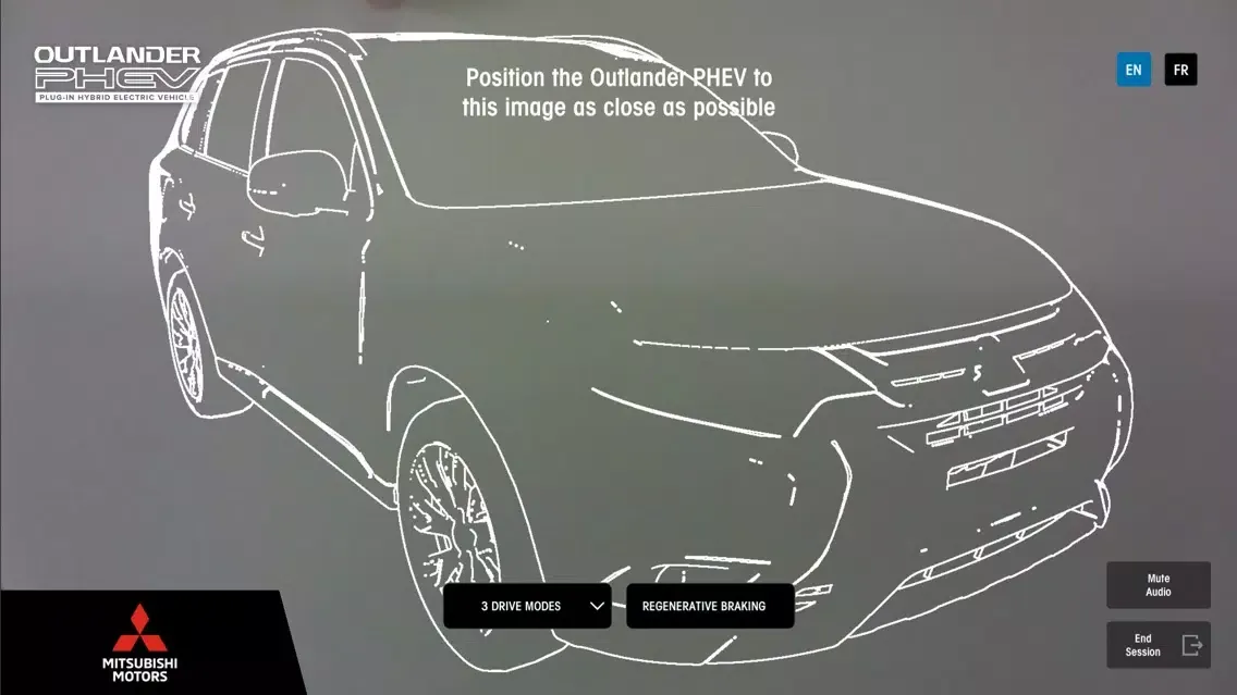 Capturas de tela do Mitsubishi AR Outlander PHEV
