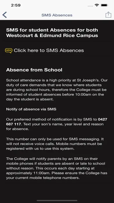 Capturas de tela do St Joseph's College Geelong