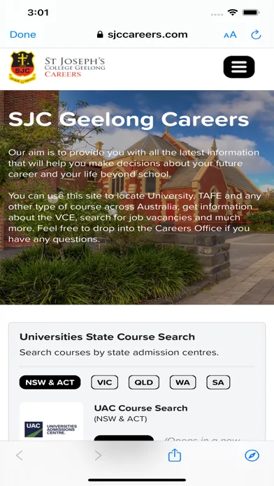 Capturas de tela do St Joseph's College Geelong