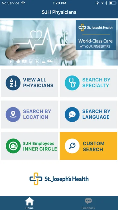 Capturas de pantalla de St. Joseph's Physicians