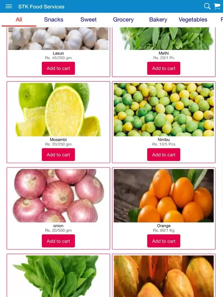 STK Food Services iPad  Ekran Görüntüleri