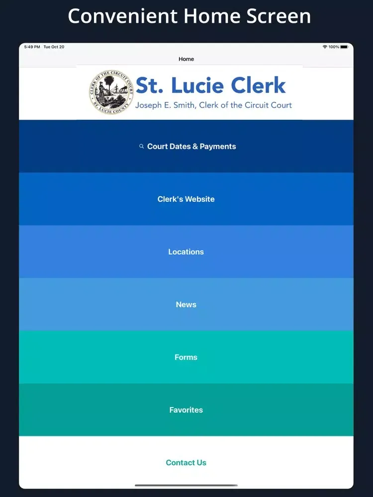 St. Lucie Clerk iPad  स्क्रीनशॉट