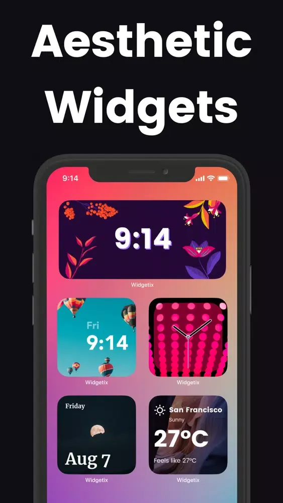 Tangkapan layar Widgetix - Color Widgets Pro