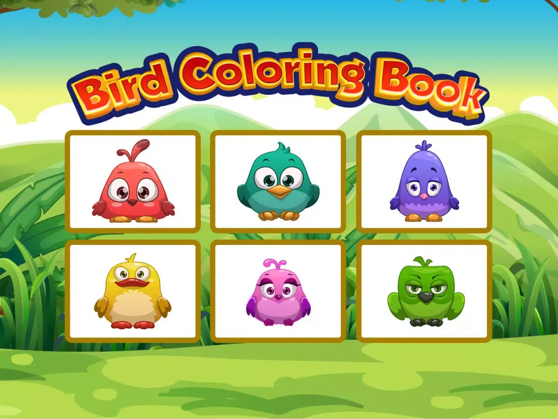 تصاویر Bird Coloring Book - cartoon color pages game iPad 