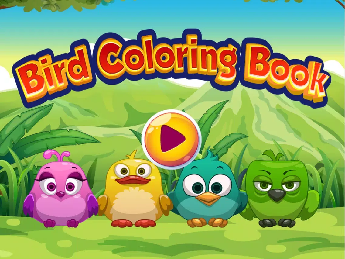 تصاویر Bird Coloring Book - cartoon color pages game iPad 