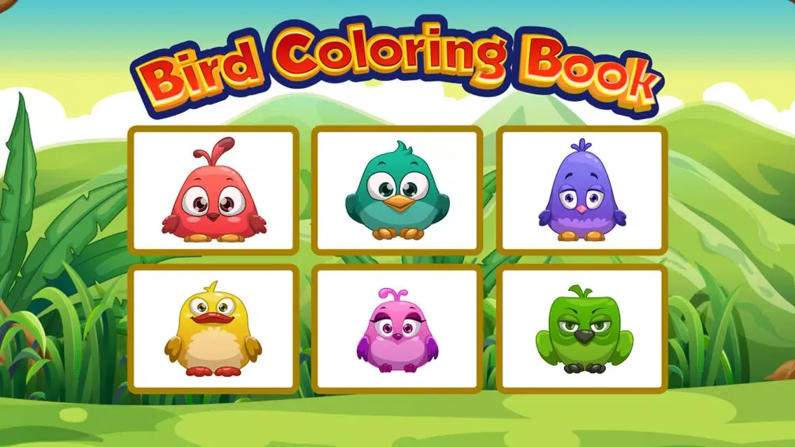 تصاویر Bird Coloring Book - cartoon color pages game