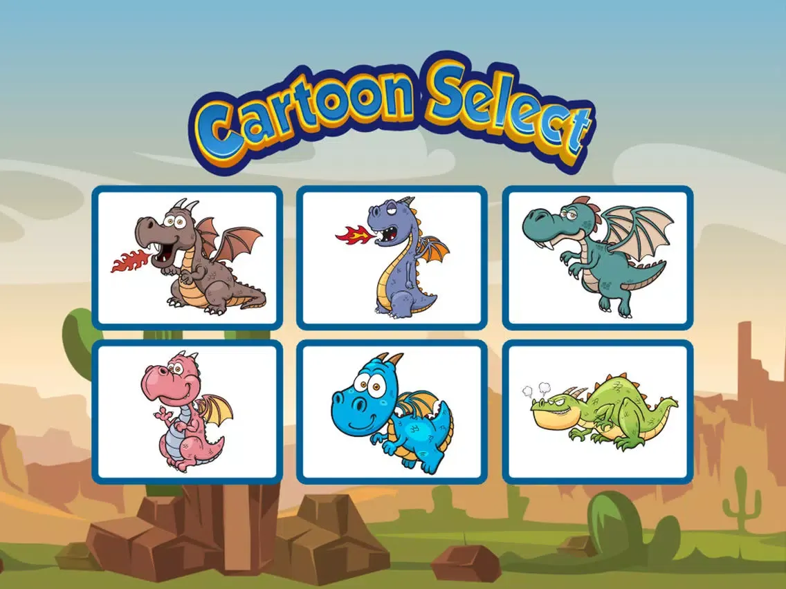ภาพหน้าจอของ Cartoon Dragons Coloring Book : Color pages for me iPad 