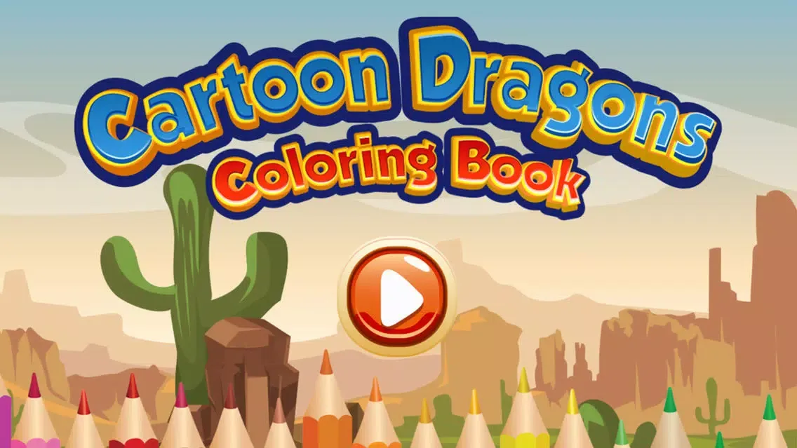 ภาพหน้าจอของ Cartoon Dragons Coloring Book : Color pages for me