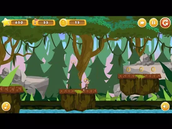 Скриншоты Forest Adventure : jumping games monkey run iPad 