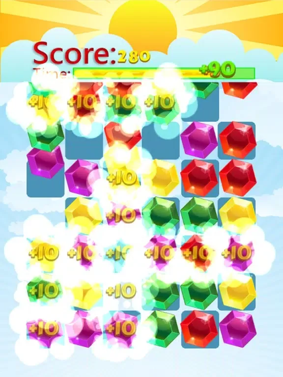 Gem Swap Puzzle Games : Jewels Attack game - free iPad  スクリーンショット